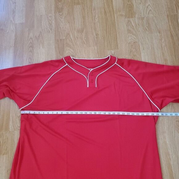 New Balance 2 Button Baseball Jersey sz 4XL - Picture 9 of 13